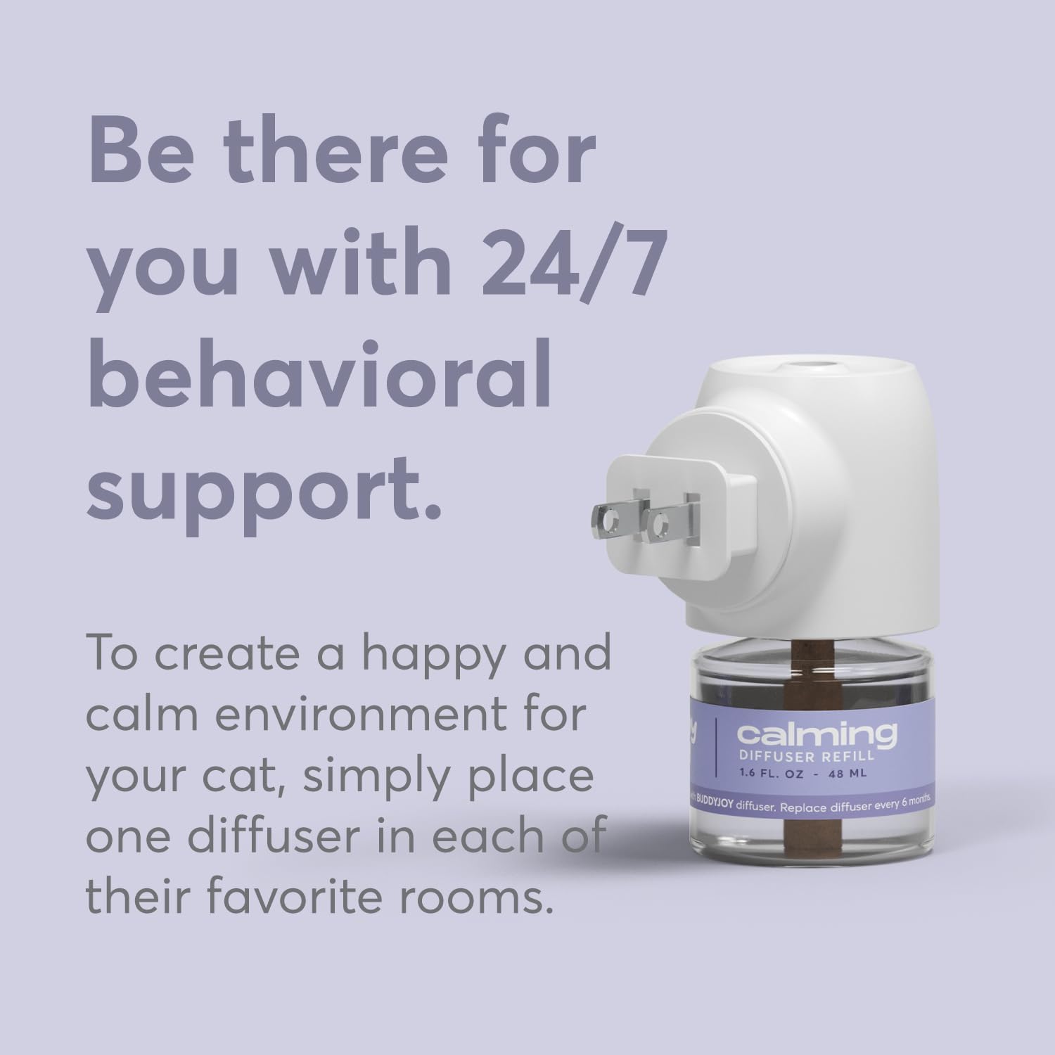 Cat Calming Diffuser Refills – Long-Lasting 30-Day Formula with Pheromones for Stress Relief, Relaxation, and Anxiety Reduction in Cats Easy to Use – (3 Refills)
